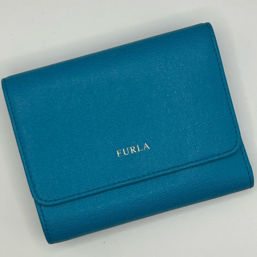 Furla Teal Leather Wallet